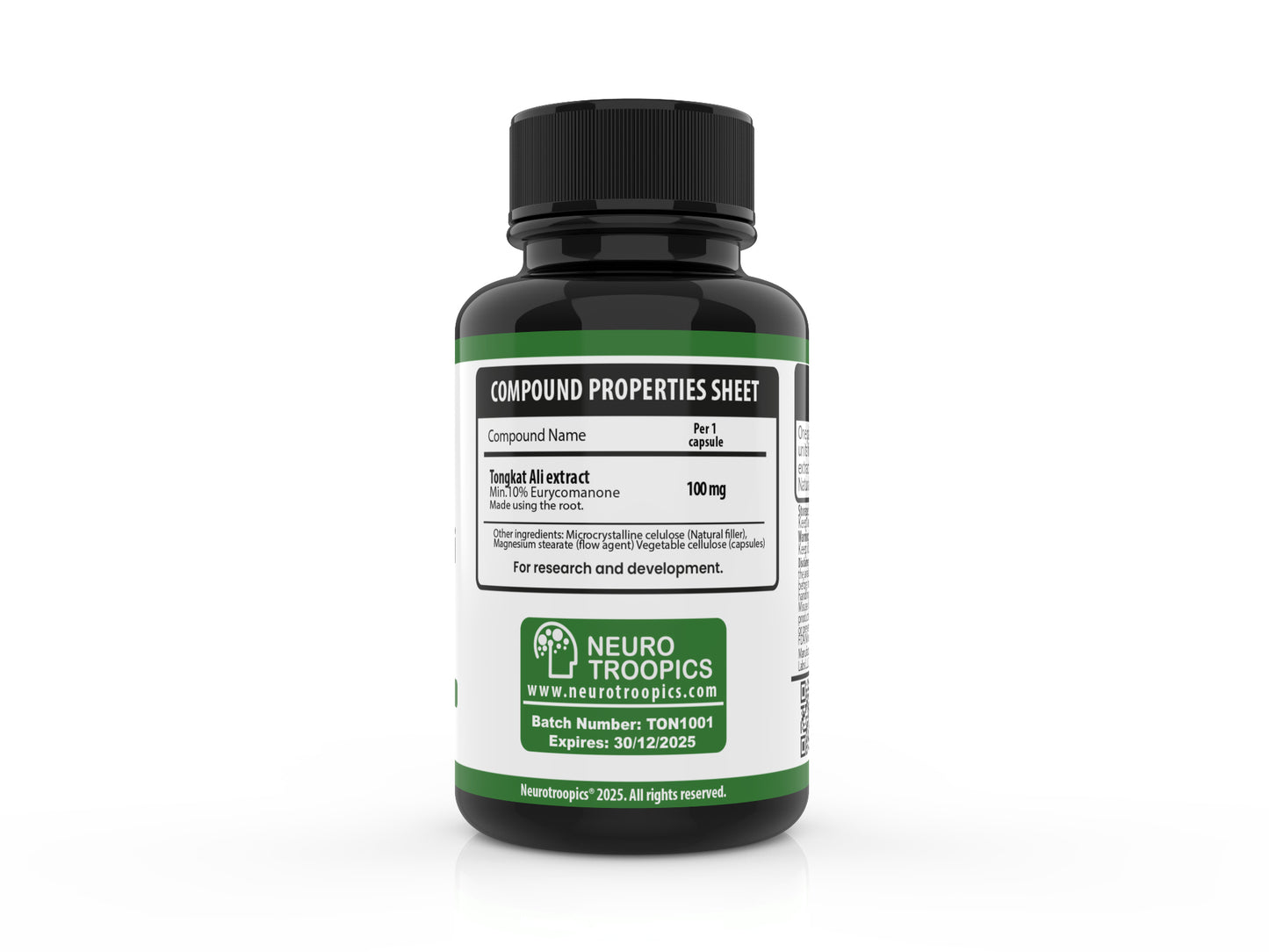 Tongkat Ali 10% (Eurycoma longifolia)- 100 mg