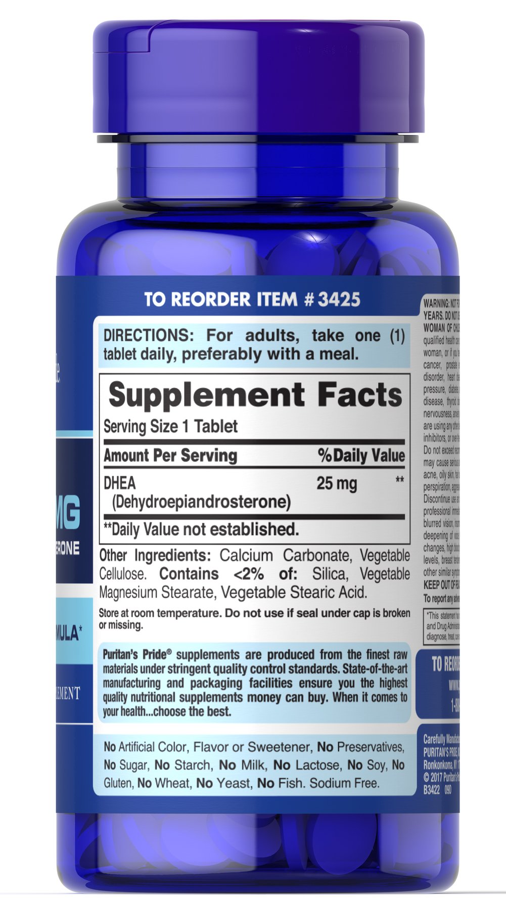 DHEA 25 mg – Puritan's Pride