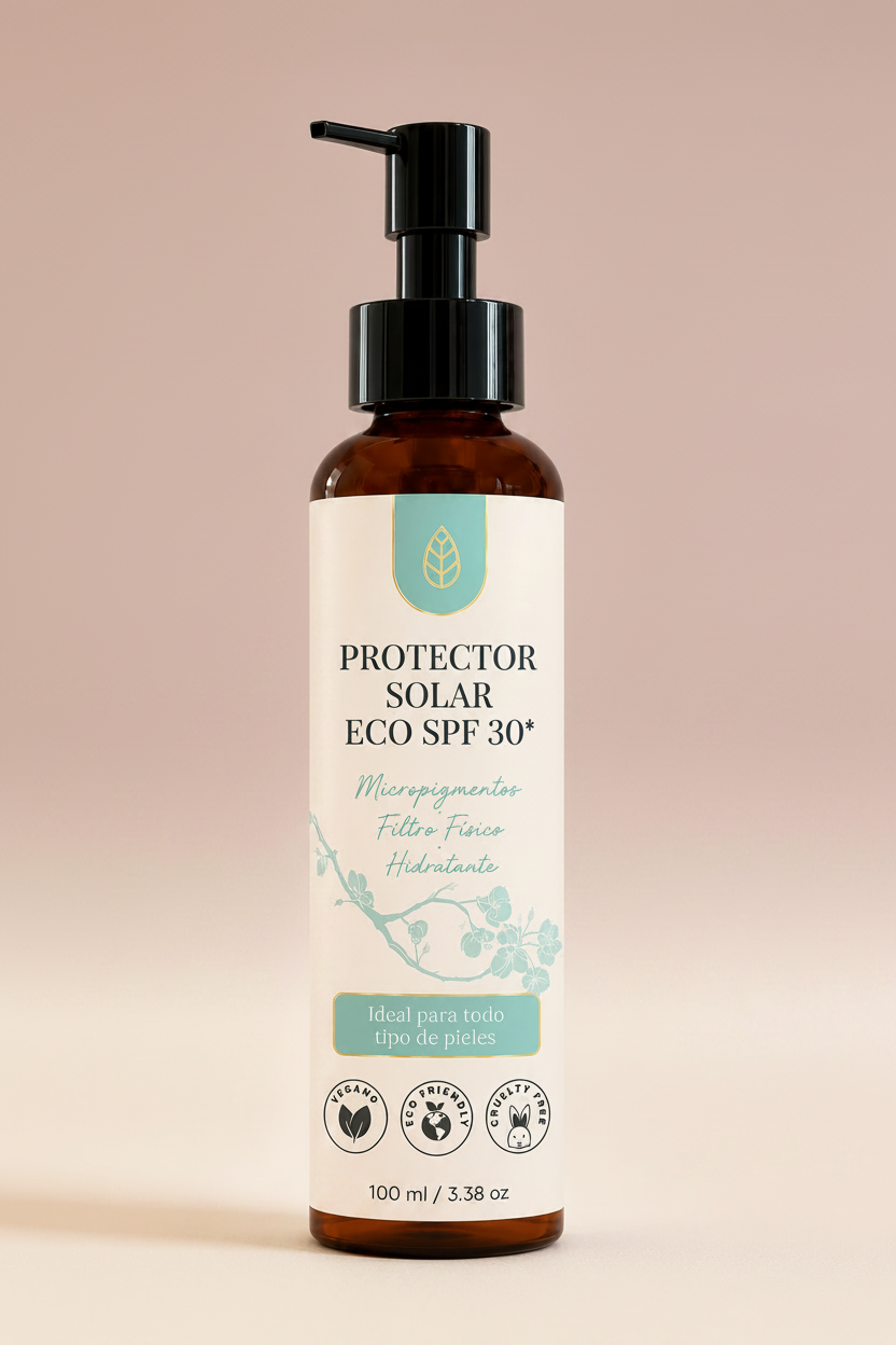 Protector Solar - fondo degradé gris café rosa pálido