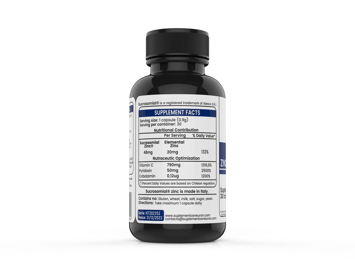 ULTRAZINC: ZINC SUCROSOMIAL SÚPER ABSORBIBLE