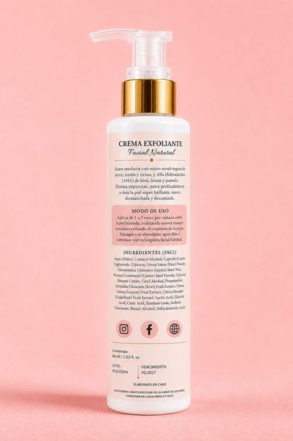 Exfoliante en Crema Micro Scrub Illita | Arroz · Jojoba · Ricino · AHA Frutas