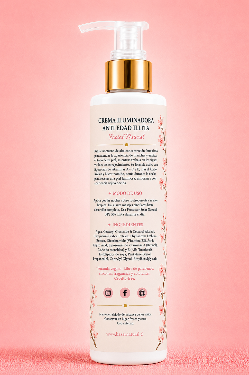 Crema Iluminadora Anti Edad Illita