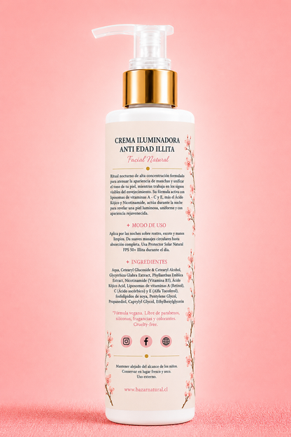 Crema Iluminadora Anti Edad Illita