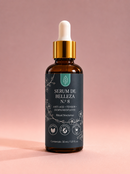 Sérum de Belleza Nocturno Nº 8 - Iluminador • Despigmentante Illita