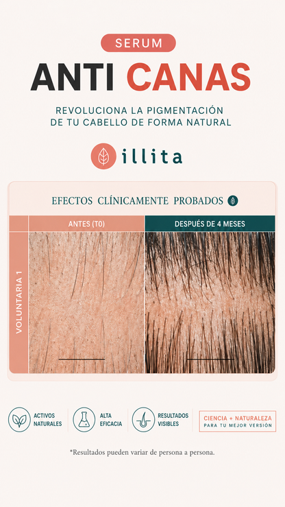 SERUM TRATAMIENTO REJUVENECEDOR ANTI-CANAS illita