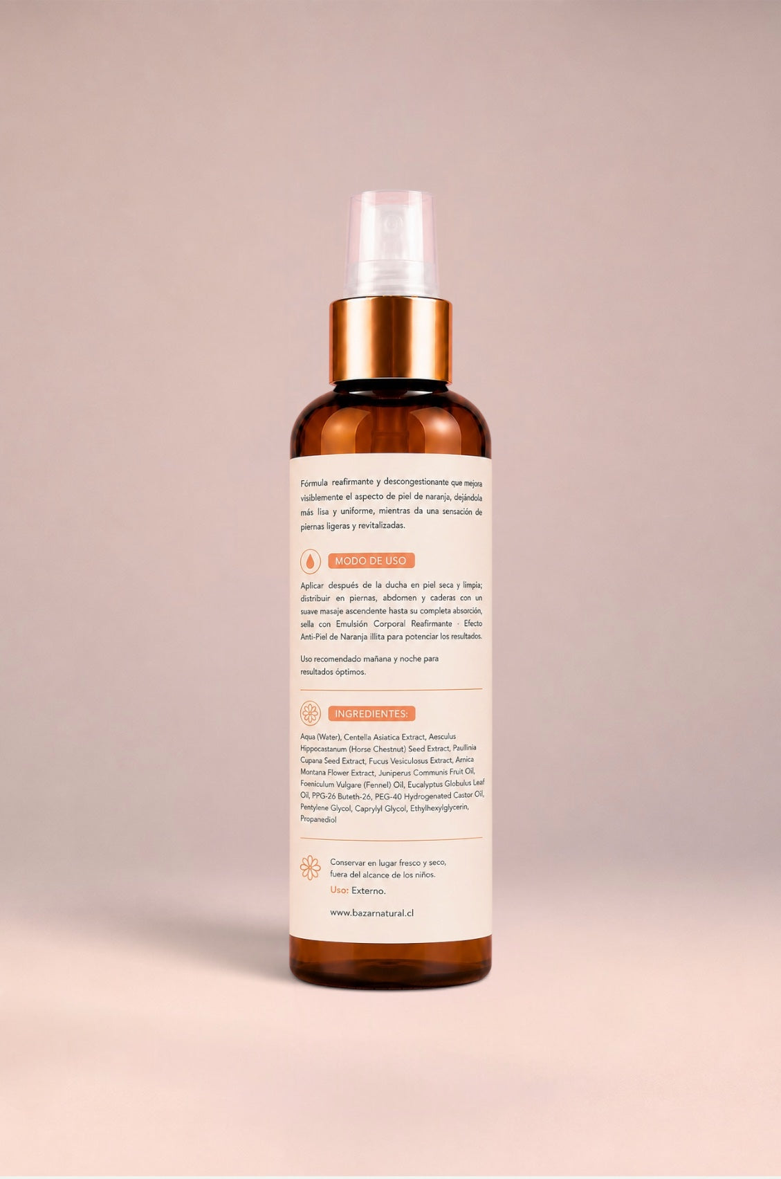 LOCIÓN TÓNICA CORPORAL Reafirmante, Anti-Celulitis