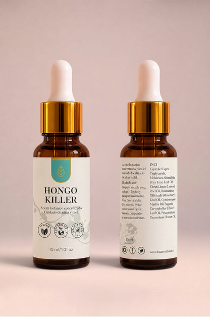Hongo Killer - Antimicótico Natural para Uñas, Piel y Cuero Cabelludo - Illita