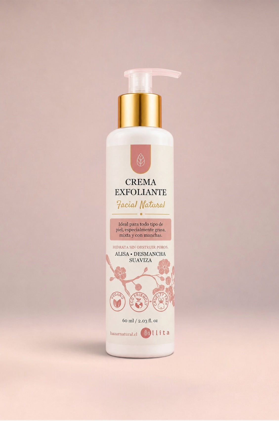Crema Exfoliante Micro Scrub Illita | Arroz · Jojoba · Ricino · AHA Frutas