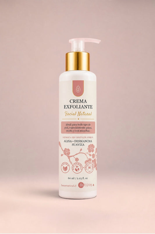 Crema Exfoliante Micro Scrub Illita | Arroz · Jojoba · Ricino · AHA Frutas