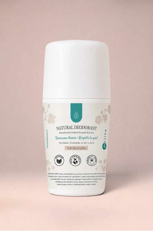 DESODORANTE ANTIBACTERIANO NATURAL LÍQUIDO ROLL-ON illita