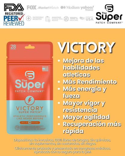 Super Patch VICTORY - Rendimiento Atlético y Recuperación Rápida