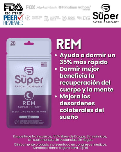 Super Patch REM - Sueño Profundo y Recuperación Nocturna