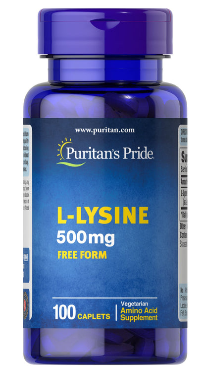 L - LISINA 500 mg – Puritan's Pride
