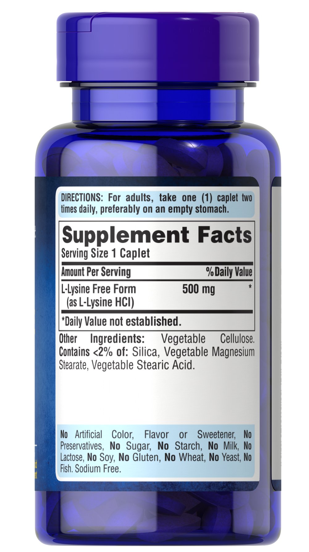 L - LISINA 500 mg – Puritan's Pride