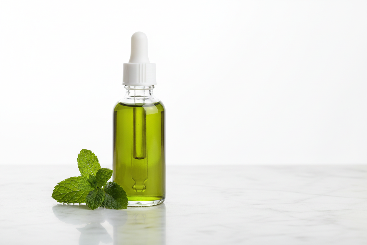 Aceite Vegetal de Menta Piperita Verde Ámbar