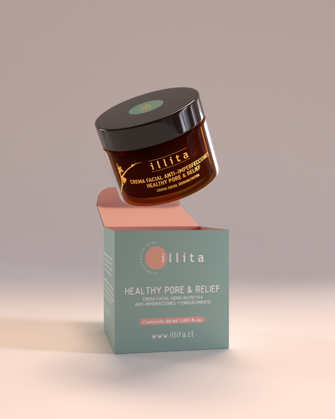 CREMA FACIAL illita Healthy Pore & Relief - Anti-Imperfecciones y Enrojecimiento