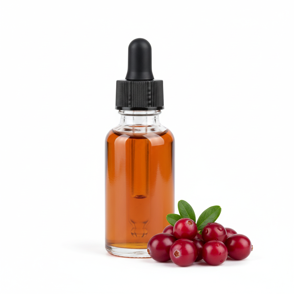 Frasco cerrado con fragancia cranberry ámbar