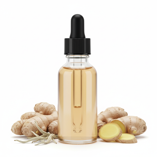 Frasco cerrado con fragancia té blanco y jengibre