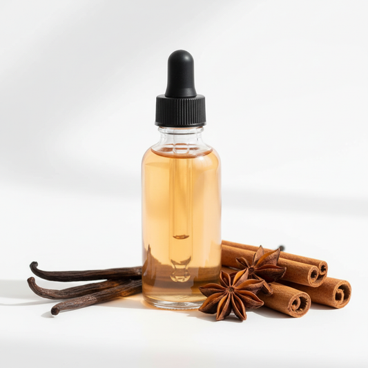 Frasco cerrado con fragancia vainilla spicy