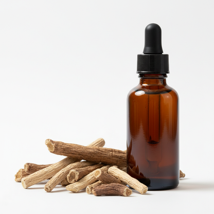 Frasco con extracto de regaliz