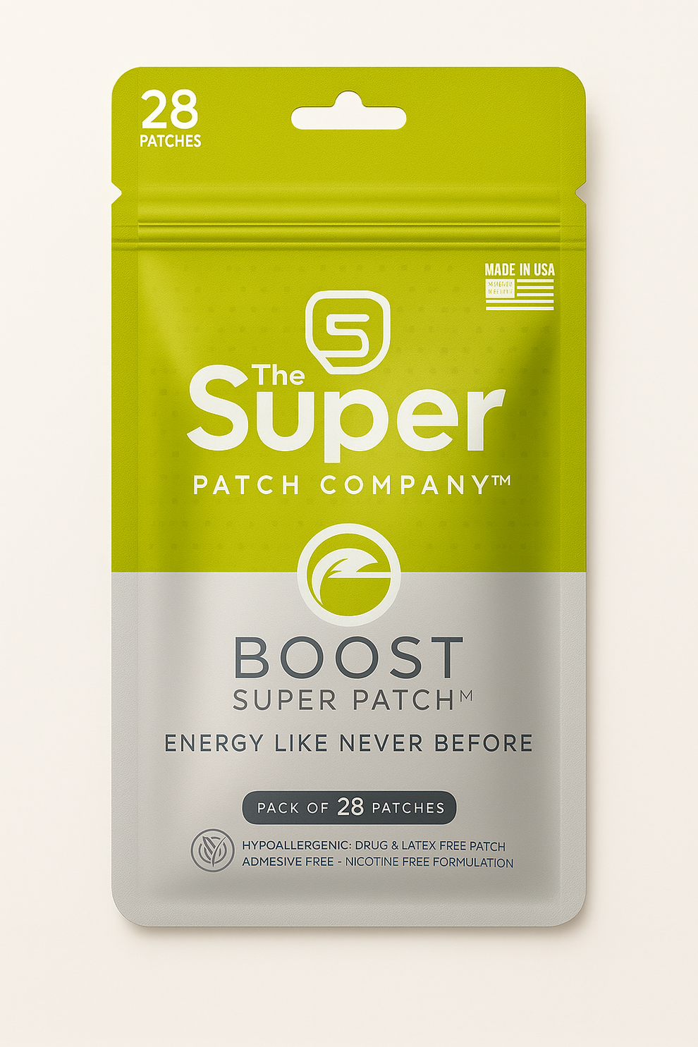 Super Patch BOOST | Energía Pura Sin Cafeína, Azúcares Ni Estimulantes ...