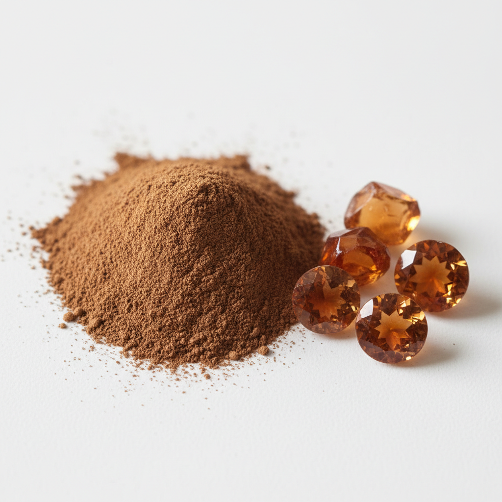 Polvo ultra fino de pigmento café imperial topaze