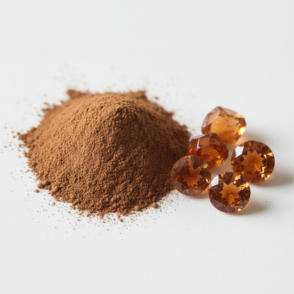 Polvo ultra fino de pigmento café imperial topaze